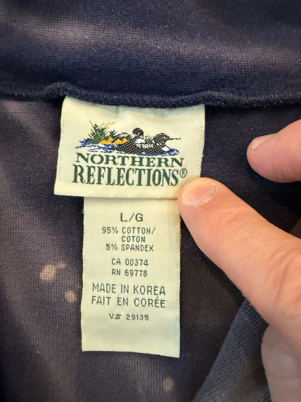 Northern Reflections Reflect Sport Sun faded 3/4 Quarter Zip Pulllover Size L - Picture 3 of 6
